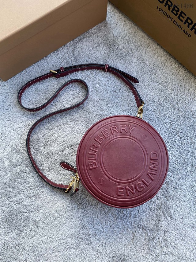 Burberry專門店新款圓形Louise圓餅路易絲包 巴寶莉鞣制皮革女士斜挎小圓形包 yxb1486
