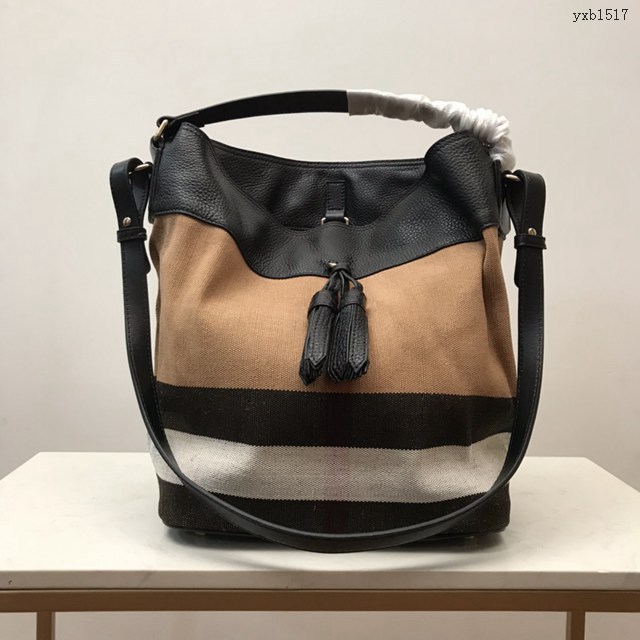 Burberry專門店新款艾仕貝手袋 巴寶莉標誌性水桶包肩背女包 yxb1517