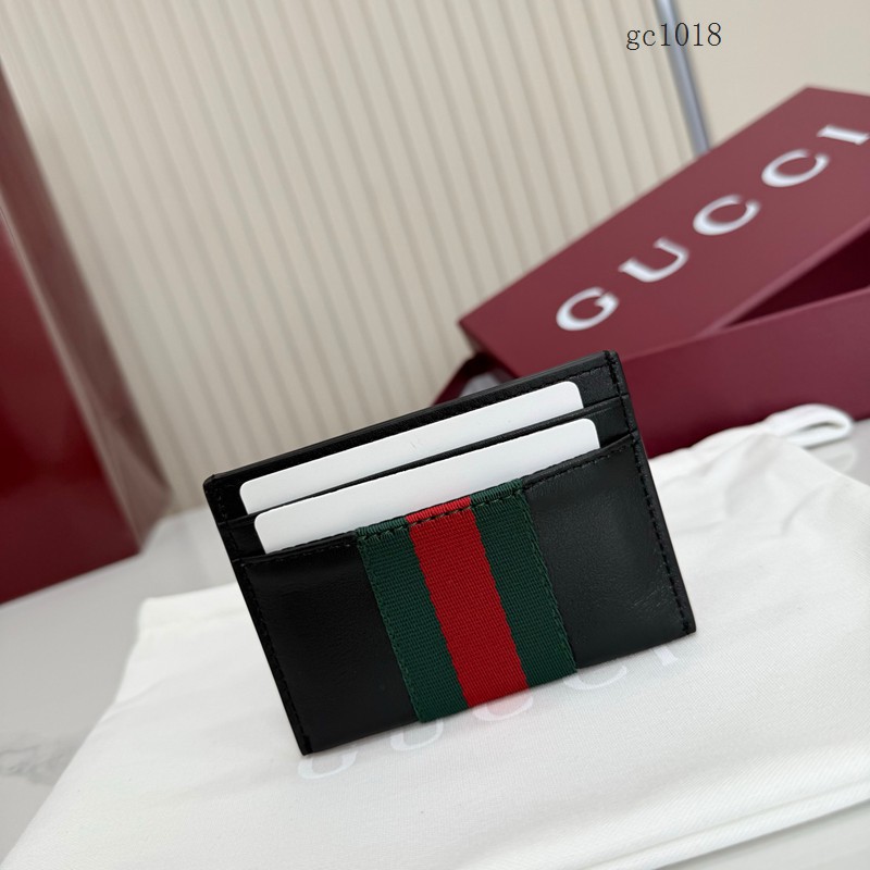 Gucci專櫃2026新款男士名片夾 古馳春夏系列織帶卡夾 867277  gc1018