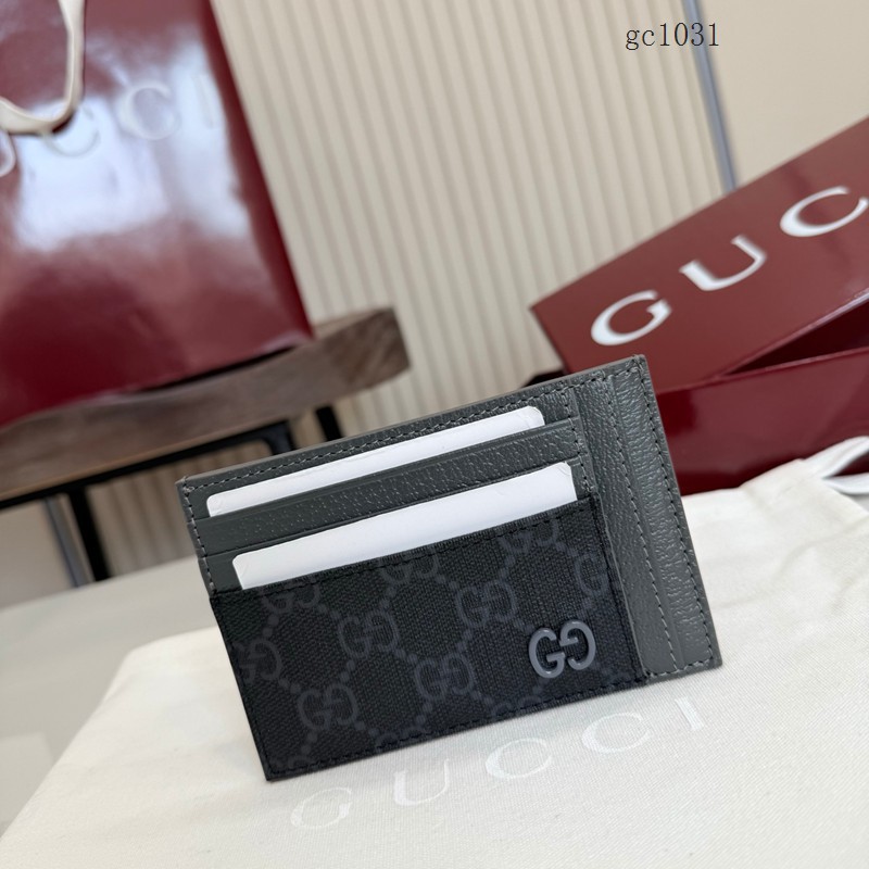Gucci專櫃2026新款多卡位卡夾卡套 古馳陶瓷雙G男士卡包 856561 gc1031