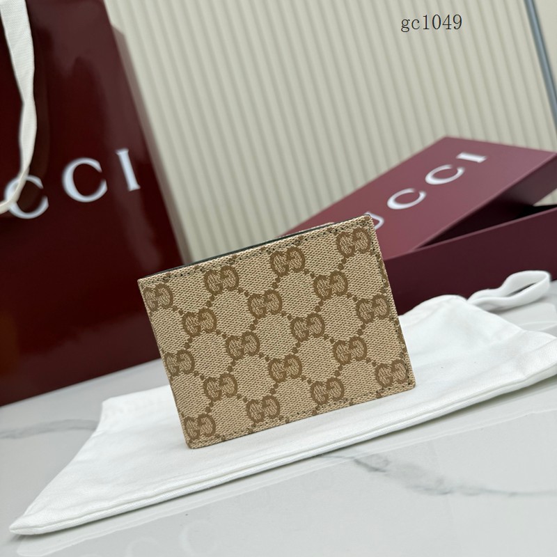 Gucci專櫃經典老花對折短款錢包 古馳Essence雙折男女錢包錢夾 A003OQ gc1049
