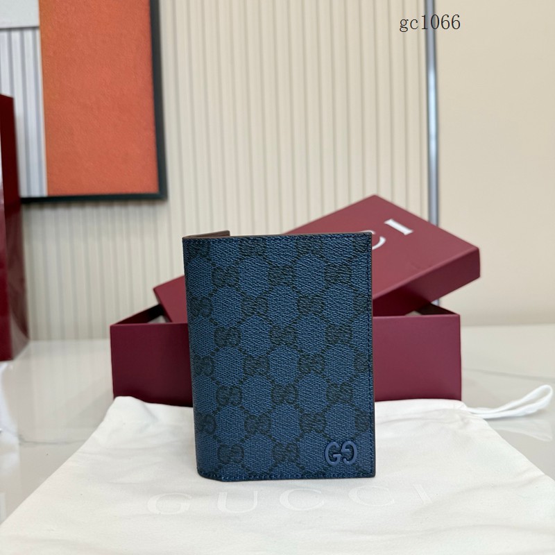 Gucci專櫃經典印花男士雙折錢夾 古馳陶瓷質感GG對折護照夾錢包 795229 gc1066