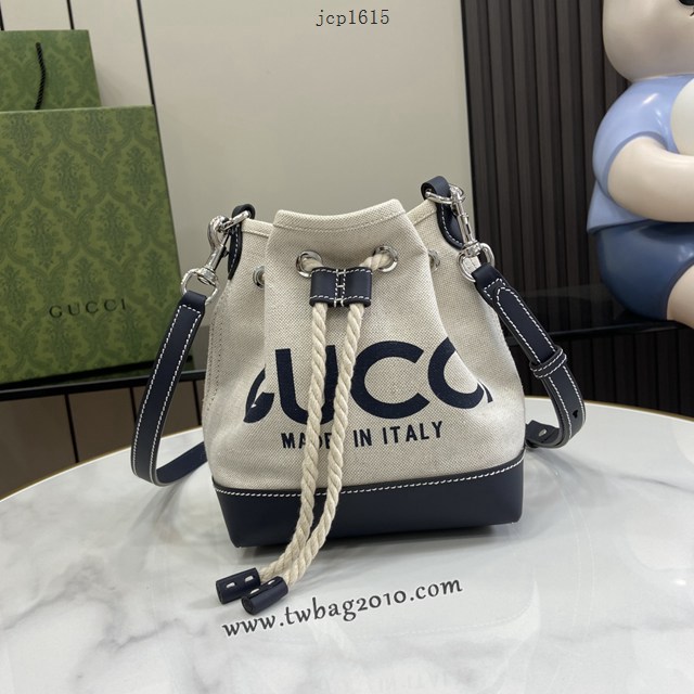 gucci專櫃2024早春系列帆布手提袋 古馳飾Gucci印花迷你肩背包 jcp1615