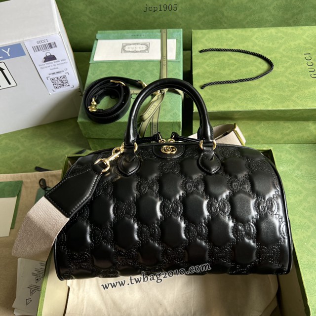 gucci專櫃新款壓花G全皮肩背女包 古馳GG絎縫皮革手提包 jcp1905