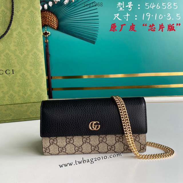 gucci專櫃2024新款woc手袋 古馳原廠皮鏈條單肩斜挎女包 jcp1968