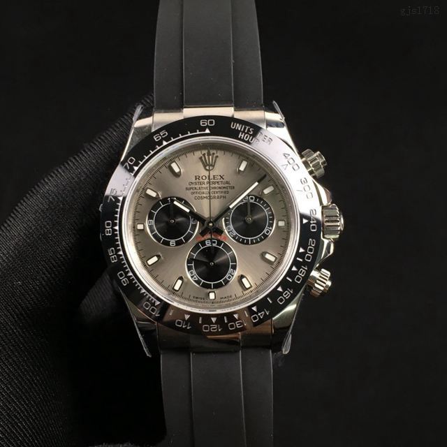 勞力士複刻手錶 灰白金迪 玫瑰金迪 黃金迪 熊貓迪 Rolex迪通拿新品男士腕表  gjs1718