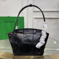 Bottega veneta高端女包 96009s小號 寶緹嘉新款Arco33油蠟皮手提包 BV經典款小牛皮arco女包  gxz1325