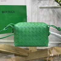 Bottega veneta高端女包 98091 寶緹嘉新款編織小方包 BV經典款手工編織小號肩背女包  gxz1341