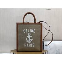 Celine專櫃2023新款單肩斜挎手拎托特包 192082 賽琳CABAS小號購物袋豎款手袋 sldj2216