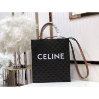 Celine專櫃2023新款手提托特包 191542 賽琳CABAS TRIOMPHE帆布小號豎款手袋 sldj2219