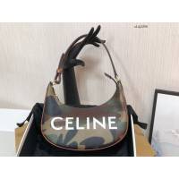 Celine專櫃2023新款復古腋下包 193952 賽琳AVA迷彩帆布手袋 sldj2250