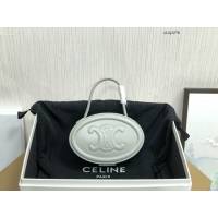 Celine專櫃2023新款手提月餅包 198613 賽琳時尚爆款橢圓形手拎女包 sldj2276