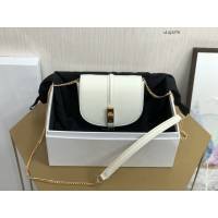Celine專櫃2023新款鏈條單肩斜挎小包 10G453 賽琳16系列新款馬鞍包 sldj2279