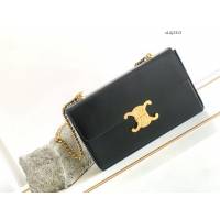 Celine專櫃2023新款盒子包鏈條肩背女包 賽琳BOX TRIOMPHE凱旋門方盒子 sldj2313