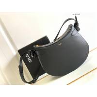 Celine專櫃2023早秋新款手袋 賽琳經典單品法式結緞面小牛皮挎包 sldj2343