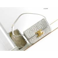 Celine專櫃2023新款Triomphe Shoulder Bag 賽琳最新款羊皮絎縫限定凱旋門腋下包 sldj2406