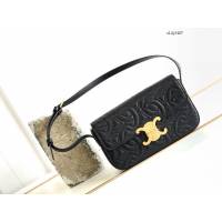 Celine專櫃2023新款Triomphe Shoulder Bag 賽琳最新款羊皮絎縫限定凱旋門腋下包 sldj2407