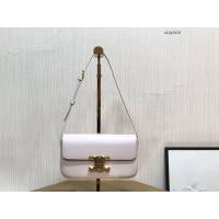 Celine專櫃2023新款Triomphe Shoulder Bag 194143 賽琳最新款凱旋門腋下包 sldj2410
