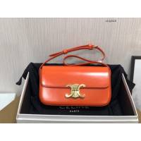 Celine專櫃2023新款Triomphe Shoulder Bag 194143 賽琳最新款凱旋門腋下包 sldj2416