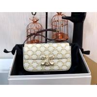 Celine專櫃2023新款Triomphe Shoulder Bag 194143 賽琳最新款凱旋門腋下包 sldj2419