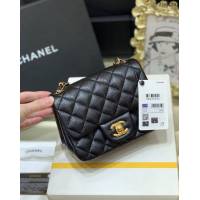 Chanel專櫃新款純原廠CF方胖子經典款Classic flap bag 香奈兒1115小羊皮鏈條肩背女包 djc4489