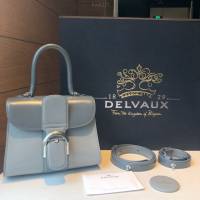 Delvaux頂級原單Brillant box皮雙環白色手提女包 德爾沃專櫃經典款Brillant PM包袋 bxs1121