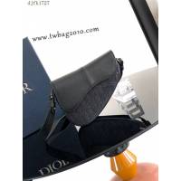 Dior专柜2025新款男装系列马鞍包迪奥高仿原单牛皮男士斜挎包 djfk1727