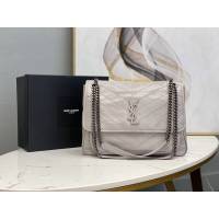 YSL专柜款女包 聖羅蘭經典款niki油蠟皮包包 YSL肩背斜挎包 498883  jjh1012