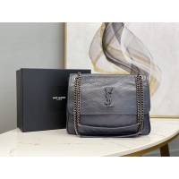 YSL专柜款女包 聖羅蘭經典款niki油蠟皮包包 YSL肩背斜挎包 498883  jjh1013