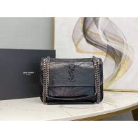 YSL专柜款女包 聖羅蘭經典款niki油蠟皮包包 YSL肩背斜挎包 498894  jjh1021