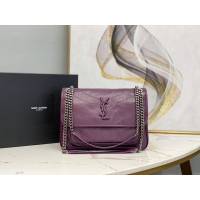 YSL专柜款女包 聖羅蘭經典款niki油蠟皮包包 YSL肩背斜挎包 498894  jjh1026