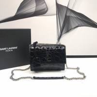 YSL专柜款女包 聖羅蘭經典款復古龜紋壓花鏈條包 YSL肩背斜挎包 441972  jjh1067