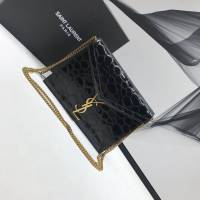 YSL专柜款女包 聖羅蘭經典款CASSANDRA翻蓋信封包 YSL肩背斜挎包 532750  jjh1068