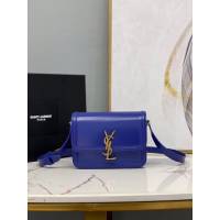 YSL专柜款女包 聖羅蘭經典款MONOGRAM金屬旋扣大號郵差包 YSL肩背斜挎包 634305  jjh1076