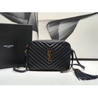 YSL专柜款女包 聖羅蘭經典款MONOGRAM SAINT LAURENT相機包 YSL肩背斜挎包 520534  jjh1192