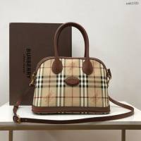 Burberry專門店新款中古BB貝殼包 巴寶莉經典戰馬格子手提女包 yxb1030