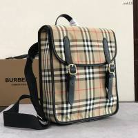Burberry專門店新款格紋雙肩包 巴寶莉vintage復古紋男士背包 yxb1100