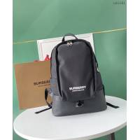 Burberry專門店新款黑色男士雙肩包 巴寶莉ECONYL面料後背包 yxb1101