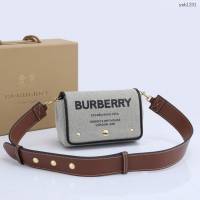 Burberry專門店新款棉質帆布包 巴寶莉女款單肩斜挎包 yxb1201