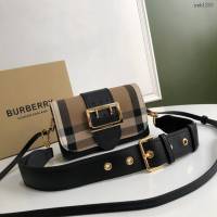 Burberry專門店新款搭扣包 巴寶莉精紡House格紋單肩斜挎女包 yxb1203