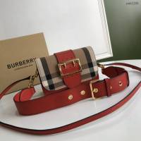 Burberry專門店新款搭扣包 巴寶莉精紡House格紋單肩斜挎女包 yxb1206