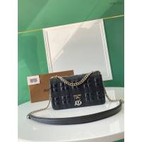 Burberry專門店新款羊皮小號TB蘿拉包 巴寶莉羔羊皮單肩斜挎女包 yxb1210