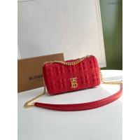 Burberry專門店新款羊皮小號TB蘿拉包 巴寶莉羔羊皮單肩斜挎女包 yxb1213