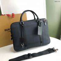 Burberry專門店新款男士公事包 巴寶莉London格紋手提公事包 yxb1214