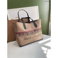 Burberry專門店新款雙面兩用托特包 巴寶莉塗鴉圖案手提購物袋 yxb1361