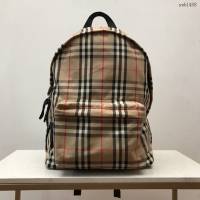 Burberry專門店新款尼龍雙肩包 巴寶莉Vintage復古格紋男女雙肩背包 yxb1408