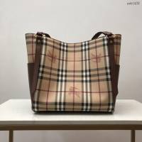 Burberry專門店新款格紋肩背托特包 巴寶莉經典購物袋 yxb1438