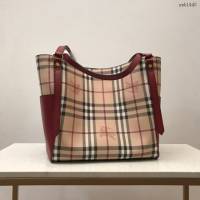 Burberry專門店新款格紋肩背托特包 巴寶莉經典購物袋 yxb1440
