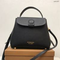 Burberry專門店新款托特包 巴寶莉粒紋皮革手提肩背女包 yxb1493