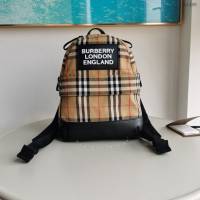 Burberry專門店新款格紋雙肩包 巴寶莉原版經典格子男士後背包 yxb1499